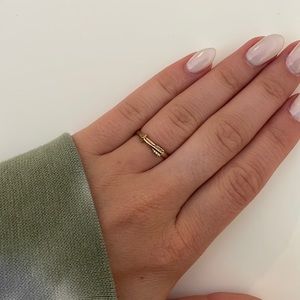 Gold arrow ring